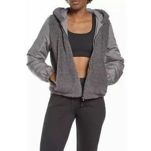 Zella Faux Shearling Bomber Jacket